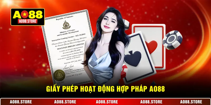 Giấy phép hoạt động hợp pháp AO88